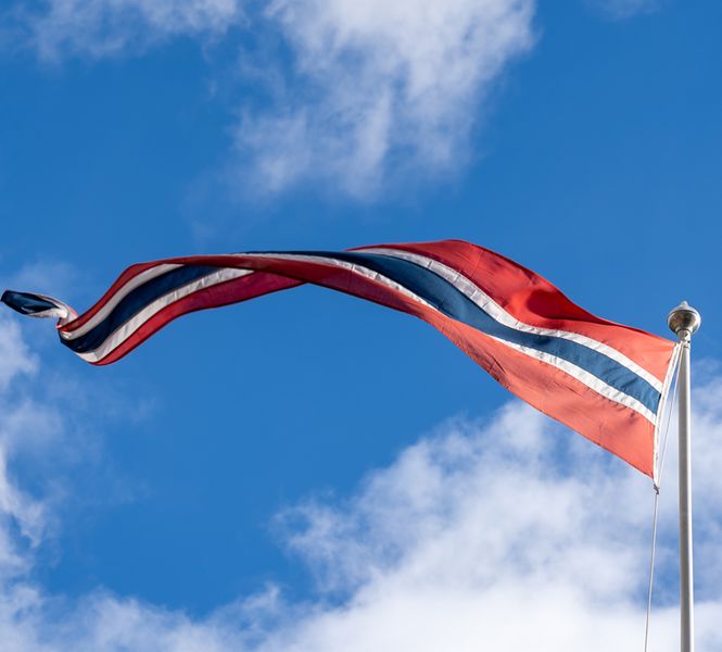 Hovedbilde Norsk vimpel til 13-14 meters flaggstang - 450 cm