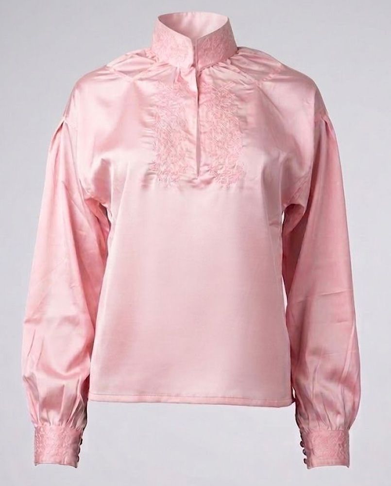 Saga skjorte til bunad / festdrakt i rosa fra Sølje
