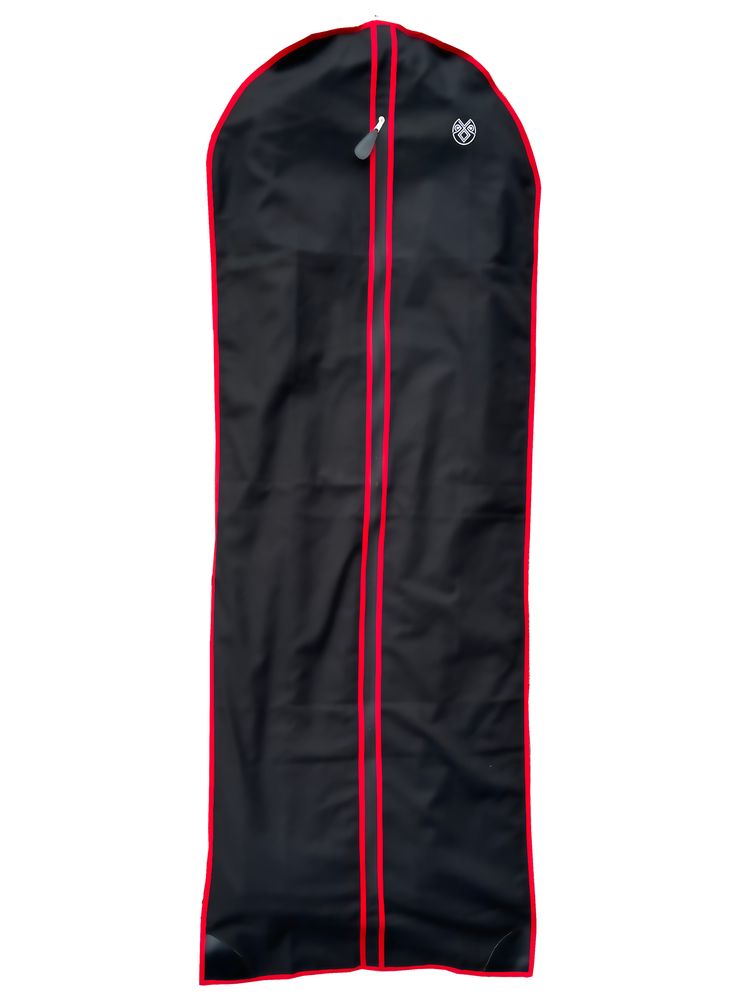 Bunadspose sort/rød i pustende bomull - Tar vare på bunaden din