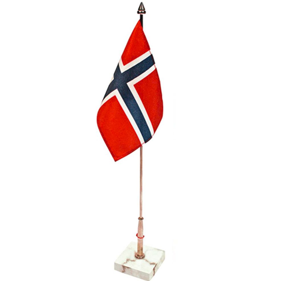 Bordflagg med marmorfot - 40 cm