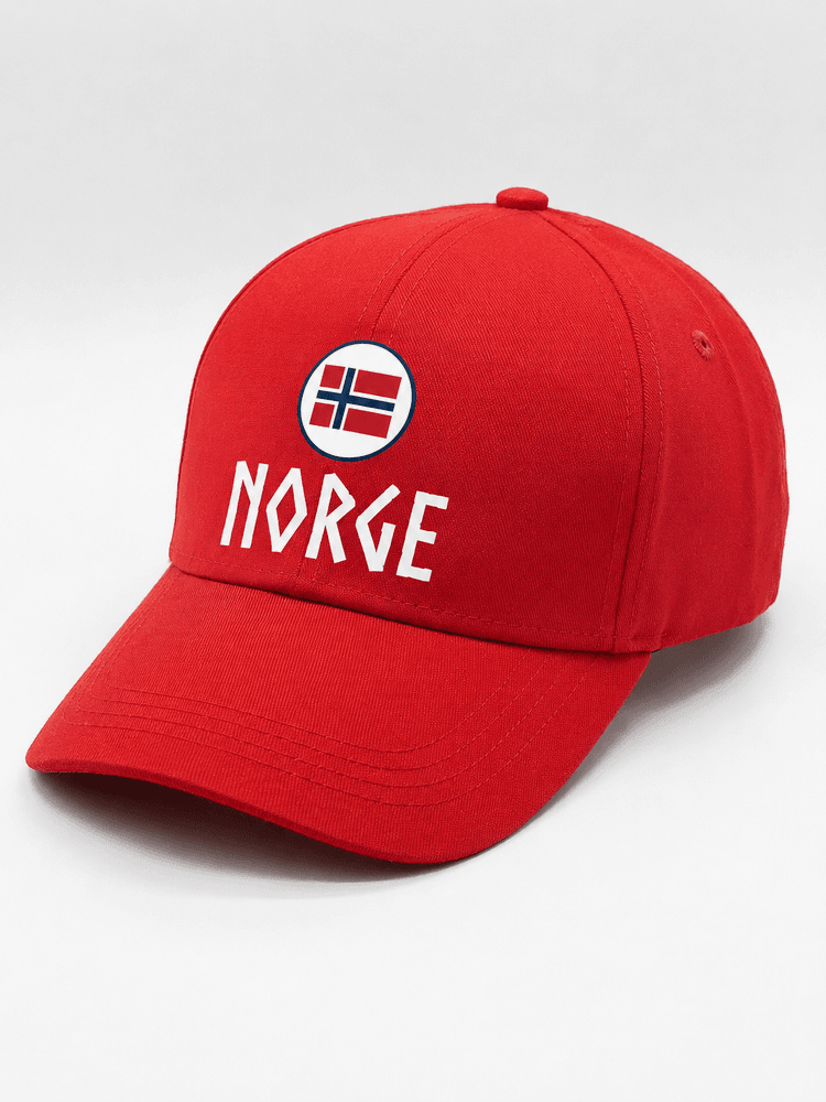 Caps Norge  i rød - Unisex 